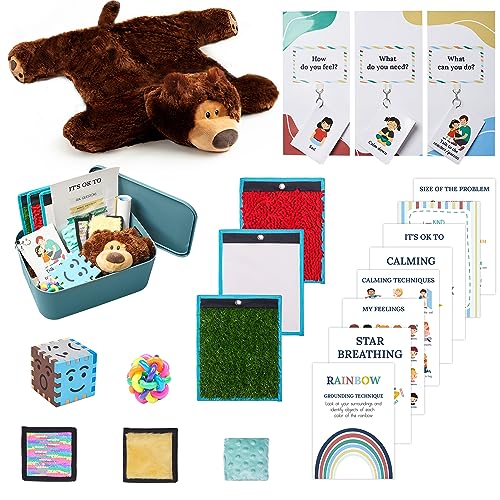 ODOXIA Beruhigungsecke | Beruhigungsecke Zubehör | Beruhigungsset Enthält Beruhigende Poster, Sensorik-Spielzeug, Beschwertes Schoßkissen Für Kinder | Calm down Corner Set 1 ODOXIA Beruhigungsecke | Beruhigungsecke Zubehör | Beruhigungsset Enthält Beruhigende Poster, Sensorik-Spielzeug, Beschwertes Schoßkissen Für Kinder | Calm down Corner Set 1 von ODOXIA