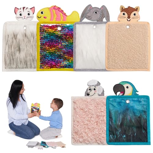 Sensorische Kinder Sinnesmatten | Taktile Scheiben als Sinnesmatten für autistische Kinder für mehr Sensorik | sensorische Pads bei Autismus | sensorische Fliesen (Pets, 6-Pack) von ODOXIA