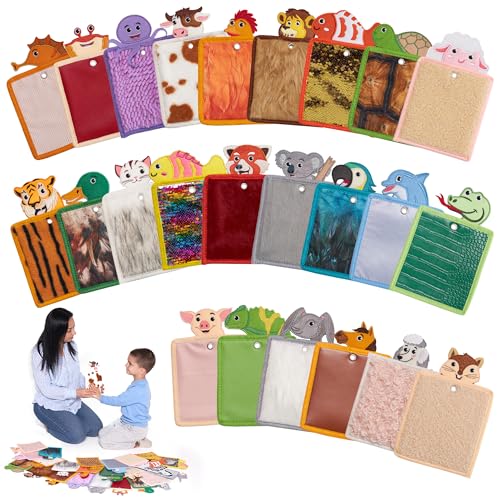 ODOXIA Sensorische Kinder Sinnesmatten | Taktile Scheiben als Sinnesmatten für autistische Kinder für mehr Sensorik | sensorische Pads bei Autismus (24-Pack Multipack) von ODOXIA