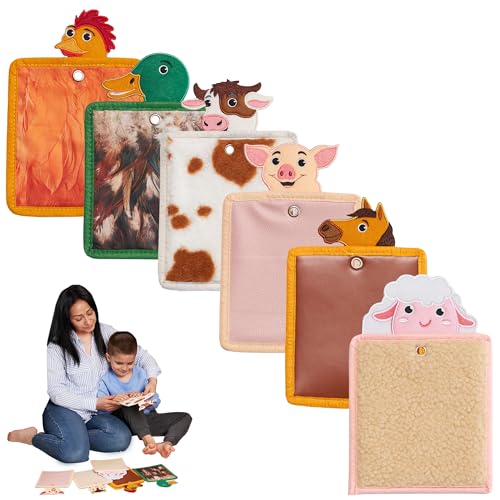 ODOXIA Sensory Mats (Insects) (Insects + Safari) | Sensorische Kinder Sinnesmatten | Taktile Scheiben als Sinnesmatten für autistische Kinder für mehr Sensorik (Farm) von ODOXIA