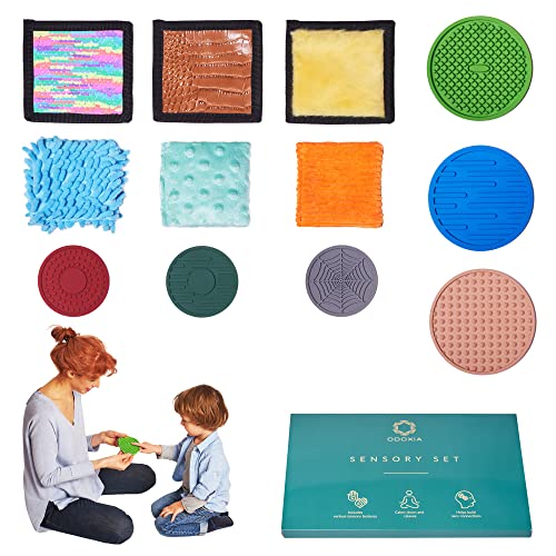 Sinnesmatten Für Autistische Kinder | Taktile Scheiben | Sensorische Fliesen | Matten, Scheiben | Sensorischer Teppich | Multisensorisches Textur Spielzeug | Sensory Mats & Discs (Set 3) von ODOXIA