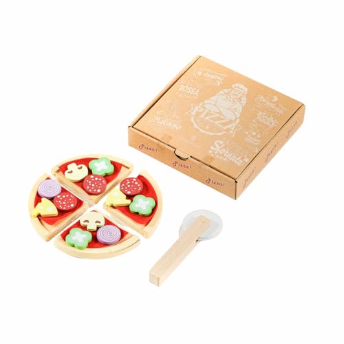 Maisonelle Nature - Pizza Take Away aus Holz Spielzeug für Kinder von ODS