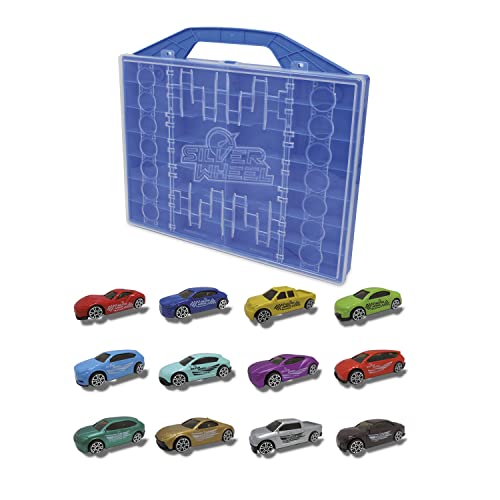 ODS 41340 Silver Wheel Autokoffer mit 6 Autos von ODS