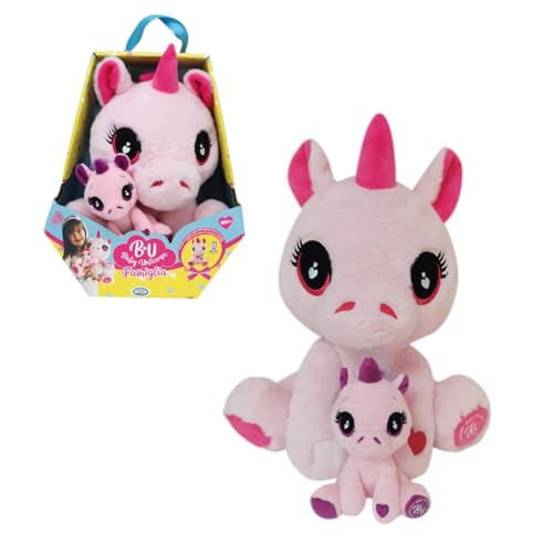 ODS Babyfamilie, Produktmaße: Mutter 30 cm, Einhorn-Welpe 10 cm, Babybett, Spielzeug für Kinder, Altersempfehlung +3, 43556 ODS Babyfamilie, Produktmaße: Mutter 30 cm, Einhorn-Welpe 10 cm, Babybett, Spielzeug für Kinder, Altersempfehlung +3, 43556 von ODS