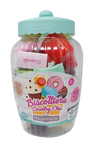 ODS - Maisonelle Country Chic Keksdose mit Keksen, Süßigkeiten und Süßigkeiten, 37 Stück, Höhe 22 cm, Altersempfehlung: 24 m+ von ODS