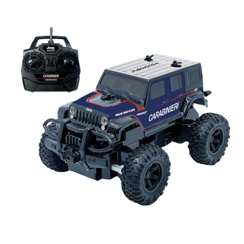 ODS - Radiocom - Jeep Wrangler Carabinieri, RC Auto 27 MHz, 7 Funktionen, Maßstab 1:24, Altersempfehlung 6+ ODS - Radiocom - Jeep Wrangler Carabinieri, RC Auto 27 MHz, 7 Funktionen, Maßstab 1:24, Altersempfehlung 6+ von ODS