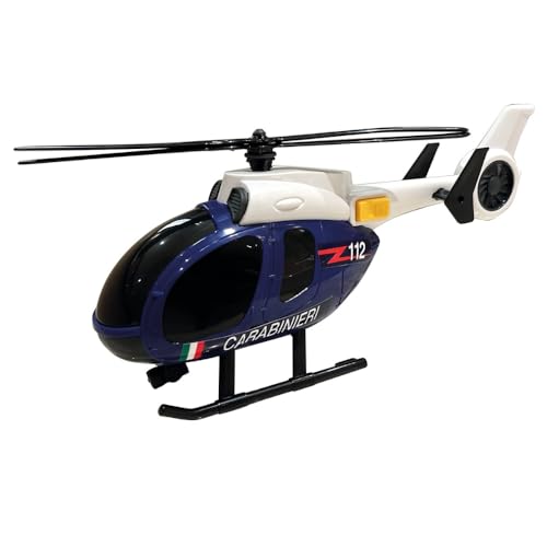 ODS - Silver Wheel - Helikopter Carabinieri mit Licht und Geräuschen, bewegliche Propeller, Größe 20,8 x 7,5 x 12,5 cm, Batterien inklusive, Altersempfehlung ab 3 Jahren ODS - Silver Wheel - Helikopter Carabinieri mit Licht und Geräuschen, bewegliche Propeller, Größe 20,8 x 7,5 x 12,5 cm, Batterien inklusive, Altersempfehlung ab 3 Jahren von ODS
