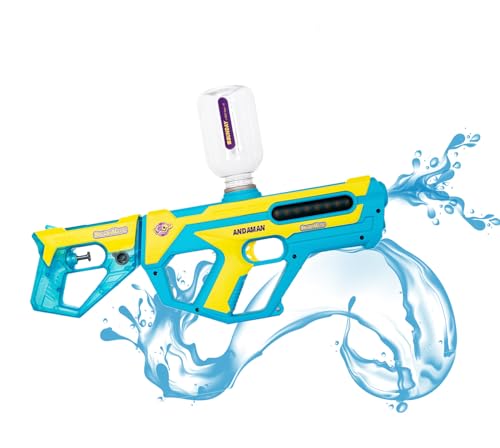 ODS - Splashmatic Andaman - Wasserschießer 2-in-1 mit herausnehmbarem Kalzium, batteriebetrieben mit Front- und Seitenleuchten, Kapazität 300 ml, Reichweite 8 m, USB-C-Aufladung (Kabel im Lieferumfang von ODS