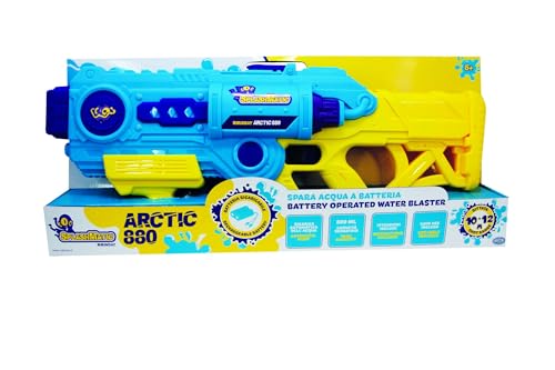 ODS - Splashmatic Arctic 880, batteriebetriebene Wasserpistole mit USB-Aufladung, Wasserpistole 61 cm, Tankinhalt 880 ml, Selbstaufladungsfunktion, Farbe Hellblau, Altersempfehlung +6 Jahre von ODS