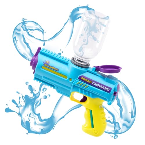ODS Splashmatic Caspian 300, Batterie-Shooter mit USB-Aufladung, Wasserpistole 18 cm, Tankkapazität 300 ml, Farbe Hellblau, Altersempfehlung +6 Jahre, 42690 ODS Splashmatic Caspian 300, Batterie-Shooter mit USB-Aufladung, Wasserpistole 18 cm, Tankkapazität 300 ml, Farbe Hellblau, Altersempfehlung +6 Jahre, 42690 von ODS