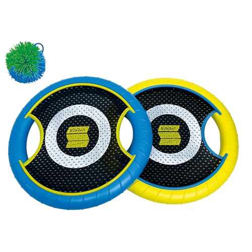 ODS - Sunday Disco Set mit 2 Strandschlägern Durchmesser 30 cm, Ball und Tragetasche, Spiel für Kinder 5+, 47106 von ODS