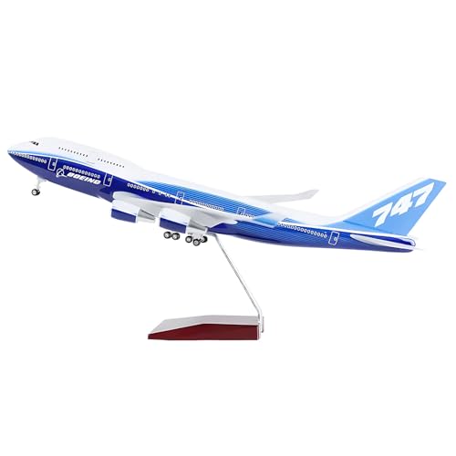 ODddot Boeing Simulierte Statische Flugzeuge Modell Flugzeug Modell Prototyp Boeing B747 Passagierflugzeug Ornamente Geschenk Sammlung Zivile Luftfahrt Passagier Simulation Geschenk,A46cm von ODddot