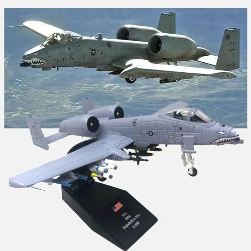 ODddot U.S. Air Force A-10A Thunderbolt II Angriff Flugzeug A10 Warthog Fertige Flugzeug Modell 1/100 Simulation Kämpfer Legierung Spielzeug Fertige Simulation Fliegende Tiger Gedenkedition von ODddot