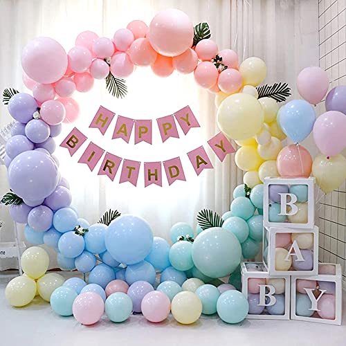 OEMG Luftballons Pastell Bunt 100 Stück, 50x 5" Ballons + 25 x 10" Ballons + 25 x 12" Ballons, Mischen 6 Farben, Luftballons Pastellfarben, Luftballons Macaron Pastell, Luftballon Pastell Regenbogen OEMG Luftballons Pastell Bunt 100 Stück, 50x 5" Ballons + 25 x 10" Ballons + 25 x 12" Ballons, Mischen 6 Farben, Luftballons Pastellfarben, Luftballons Macaron Pastell, Luftballon Pastell Regenbogen von OEMG