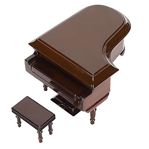 Deco Maison Piano Miniatur Musical Ornament in Massivholz, Dekoration Office of Work, Dekoration für Wohnzimmer, Schlafzimmer für Erwachsene, Sammelbrett, Musikecke, Regal Deco Maison Piano Miniatur Musical Ornament in Massivholz, Dekoration Office of Work, Dekoration für Wohnzimmer, Schlafzimmer für Erwachsene, Sammelbrett, Musikecke, Regal von OFFAXE