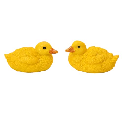 Estatuillas decorativas de pato, decoración de jardín Exterior 2pcs mini resina realista pintada de Mano Adorable, para jardín interno de oficina Estatuillas decorativas de pato, decoración de jardín Exterior 2pcs mini resina realista pintada de Mano Adorable, para jardín interno de oficina von OFFAXE