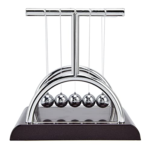 Interessanter Pendelball Innovative Dekompression Fun Toy Office Dekoration für Studienstudienheime Cradle Balance Pendulum Desk Ball Newtons Cradle Metal Pendulum Steel Balance von OFFAXE