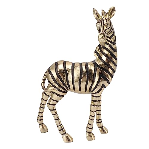 OFFAXE Wohn, Kunstharz Goldene Zebra-Statuen, Wohn Farbe Anti-Rutsch-Tiers kulptur für Wohnzimmer, Schreibtisch und Eingang OFFAXE Wohn, Kunstharz Goldene Zebra-Statuen, Wohn Farbe Anti-Rutsch-Tiers kulptur für Wohnzimmer, Schreibtisch und Eingang von OFFAXE