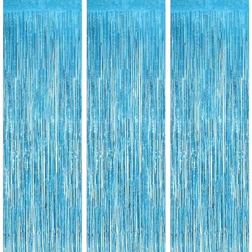 OFFCUP Lametta Vorhang, 3pcs Metallische Glitzervorhang Fringe, Tinsel Folie Vorhang Lametta Vorhänge Glitzer Vorhang Folie Hintergrund Folien Fransen Vorhänge für Geburtstag Party OFFCUP Lametta Vorhang, 3pcs Metallische Glitzervorhang Fringe, Tinsel Folie Vorhang Lametta Vorhänge Glitzer Vorhang Folie Hintergrund Folien Fransen Vorhänge für Geburtstag Party von OFFCUP