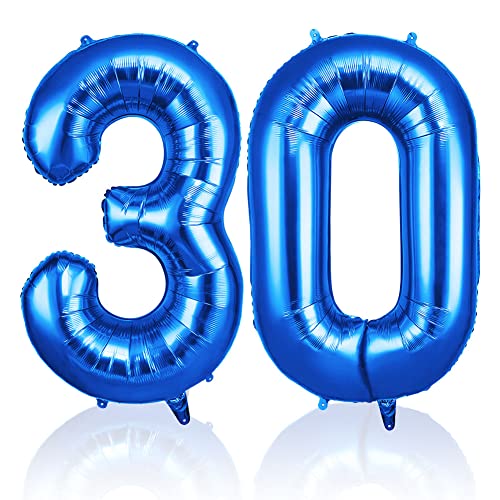 OFFCUP Luftballon Zahlen 30, Riesige Folienballon in 40" - 101cm, Geburtstag Deko Jubiläum, Geburtstagsdeko Ballons für Mädchen Jungen Geburtstagsdeko/Jubiläums Deko/Silvester Deko OFFCUP Luftballon Zahlen 30, Riesige Folienballon in 40" - 101cm, Geburtstag Deko Jubiläum, Geburtstagsdeko Ballons für Mädchen Jungen Geburtstagsdeko/Jubiläums Deko/Silvester Deko von OFFCUP