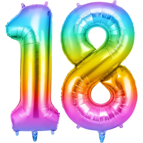 OFFCUP Zahlen Luftballon Jelly, Folienballon Zahl 18/81, 40 Zoll Helium Ballons Geburtstagsdeko Mädchen Junge Kindergeburtstag Party Deko Ballon Zahl Deko zum Geburtstag Silvester Neujahr OFFCUP Zahlen Luftballon Jelly, Folienballon Zahl 18/81, 40 Zoll Helium Ballons Geburtstagsdeko Mädchen Junge Kindergeburtstag Party Deko Ballon Zahl Deko zum Geburtstag Silvester Neujahr von OFFCUP
