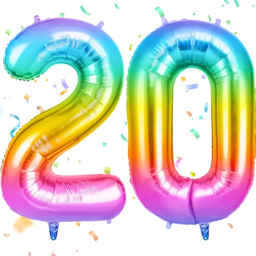 OFFCUP Zahlen Luftballon Jelly, Folienballon Zahl 20, 40 Zoll Helium Ballons Geburtstagsdeko Mädchen Junge Kindergeburtstag Party Deko Ballon Zahl Deko zum Geburtstag Silvester Neujahr OFFCUP Zahlen Luftballon Jelly, Folienballon Zahl 20, 40 Zoll Helium Ballons Geburtstagsdeko Mädchen Junge Kindergeburtstag Party Deko Ballon Zahl Deko zum Geburtstag Silvester Neujahr von OFFCUP