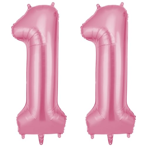 OFFCUP Zahlen Luftballon Rosa, Folienballon Zahl 11, 40 Zoll Helium Ballons Geburtstagsdeko Mädchen Junge Kindergeburtstag Party Deko Ballon Zahl Deko zum Geburtstag Silvester Neujahr OFFCUP Zahlen Luftballon Rosa, Folienballon Zahl 11, 40 Zoll Helium Ballons Geburtstagsdeko Mädchen Junge Kindergeburtstag Party Deko Ballon Zahl Deko zum Geburtstag Silvester Neujahr von OFFCUP