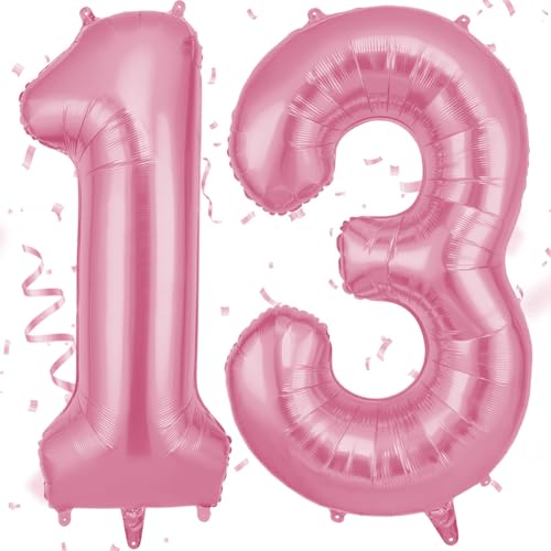 OFFCUP Zahlen Luftballon Rosa, Folienballon Zahl 13/31, 40 Zoll Helium Ballons Geburtstagsdeko Mädchen Junge Kindergeburtstag Party Deko Ballon Zahl Deko zum Geburtstag Silvester Neujahr OFFCUP Zahlen Luftballon Rosa, Folienballon Zahl 13/31, 40 Zoll Helium Ballons Geburtstagsdeko Mädchen Junge Kindergeburtstag Party Deko Ballon Zahl Deko zum Geburtstag Silvester Neujahr von OFFCUP