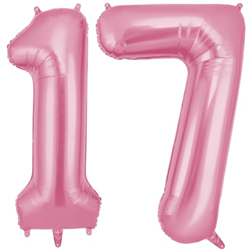 OFFCUP Zahlen Luftballon Rosa, Folienballon Zahl 17/71, 40 Zoll Helium Ballons Geburtstagsdeko Mädchen Junge Kindergeburtstag Party Deko Ballon Zahl Deko zum Geburtstag Silvester Neujahr OFFCUP Zahlen Luftballon Rosa, Folienballon Zahl 17/71, 40 Zoll Helium Ballons Geburtstagsdeko Mädchen Junge Kindergeburtstag Party Deko Ballon Zahl Deko zum Geburtstag Silvester Neujahr von OFFCUP