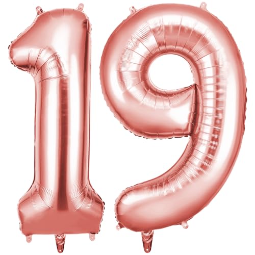 OFFCUP Zahlen Luftballon Roségold, Folienballon Zahl 19/91, 40 Zoll Helium Ballons Geburtstagsdeko Mädchen Junge Kindergeburtstag Party Deko Ballon Zahl Deko zum Geburtstag Silvester Neujahr OFFCUP Zahlen Luftballon Roségold, Folienballon Zahl 19/91, 40 Zoll Helium Ballons Geburtstagsdeko Mädchen Junge Kindergeburtstag Party Deko Ballon Zahl Deko zum Geburtstag Silvester Neujahr von OFFCUP