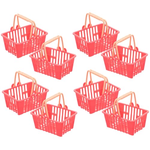 10st Simulierter Einkaufskorb Für Lebensmittel Und Mini- Aufbewahrungskörbe Für Die Küche Weidenkörbe Kleine Körbe Spielzeugkorb Puppe Mini-Dinge Rot Plastik OFFIGAM 10st Simulierter Einkaufskorb Für Lebensmittel Und Mini- Aufbewahrungskörbe Für Die Küche Weidenkörbe Kleine Körbe Spielzeugkorb Puppe Mini-Dinge Rot Plastik OFFIGAM von OFFIGAM