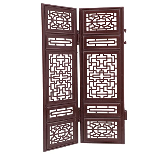 OFFIGAM 1 Paar Mini Chinesischer Bildschirm Teiliges Set für Puppenhaus Zubehör Hochwertige Miniaturnachbildung mit Feiner Verarbeitung für Kreative Gartendekoration und von OFFIGAM