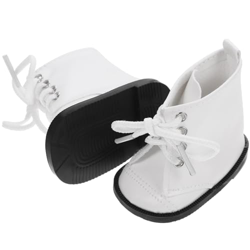 OFFIGAM 1 Paar Puppenschuhe Winterstiefel für Puppen Leichtes PU Material Einfach Anzuziehen für Kreative Spielideen Weiß OFFIGAM 1 Paar Puppenschuhe Winterstiefel für Puppen Leichtes PU Material Einfach Anzuziehen für Kreative Spielideen Weiß von OFFIGAM