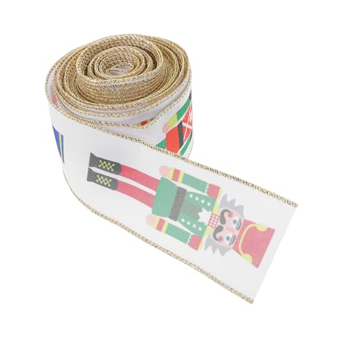 OFFIGAM 1 Rolle Weihnachts-nussknacker-bänder, 9,1 M, Dekorative Saisonale Bänder, Diy-schleife, Weihnachtsbaumband Für Boxen, Kranz, Girlande, Korbverpackung, Diy-urlaub, OFFIGAM 1 Rolle Weihnachts-nussknacker-bänder, 9,1 M, Dekorative Saisonale Bänder, Diy-schleife, Weihnachtsbaumband Für Boxen, Kranz, Girlande, Korbverpackung, Diy-urlaub, von OFFIGAM
