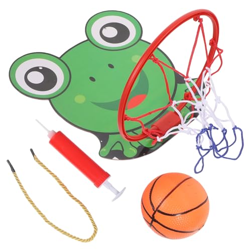 OFFIGAM 1 Satz Basketball-brettspielzeug Indoor-basketballkörbe Cartoon-Basketball-Rahmen Hängender Basketballständer Cartoon Wand-Basketball- Kunststoffrahmen Green von OFFIGAM