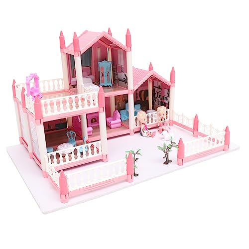 OFFIGAM 1 Satz DIY kinderspielzeug für raumdeko Children Toys playmobilhauser Nachahmung eines Villenspielzeugs Schloss-Puppenhausmodell Plastik Rosa OFFIGAM 1 Satz DIY kinderspielzeug für raumdeko Children Toys playmobilhauser Nachahmung eines Villenspielzeugs Schloss-Puppenhausmodell Plastik Rosa von OFFIGAM