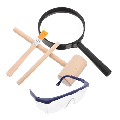 OFFIGAM 1 Satz Dinosaurier Ausgrabungsset für Mini Holzhammer Meißel Pinsel Schaber Stem Wissenschafts Kit für Fossilien und Edelsteinausgrabungen für Ab Jahren OFFIGAM 1 Satz Dinosaurier Ausgrabungsset für Mini Holzhammer Meißel Pinsel Schaber Stem Wissenschafts Kit für Fossilien und Edelsteinausgrabungen für Ab Jahren von OFFIGAM