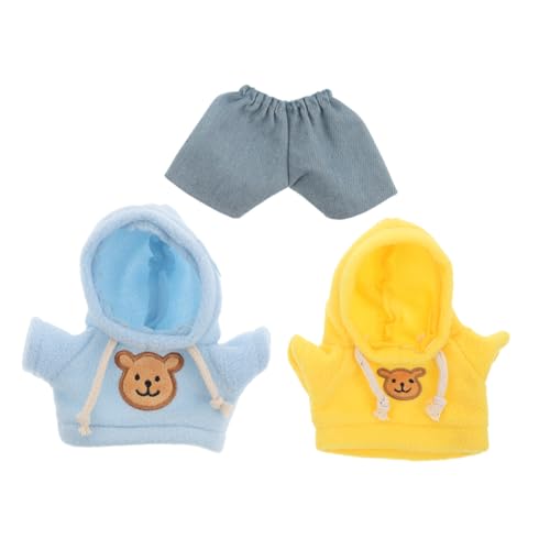OFFIGAM 1 Satz Ersetzen Sie Hoodie Hose für Stofftier Wiederverwendbares Kostüm für Ankleiden von Puppen mit Gelber Hoodie Hellblau Jeans OFFIGAM 1 Satz Ersetzen Sie Hoodie Hose für Stofftier Wiederverwendbares Kostüm für Ankleiden von Puppen mit Gelber Hoodie Hellblau Jeans von OFFIGAM