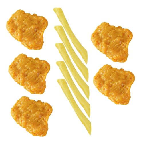 OFFIGAM 1 Satz Gefälschte Chicken Nuggets und Pommes Frites Fritten braten realistisches Fastfood küchendekoration küchen Dekoration Vorzeigemodell Chicken Nuggets Requisiten PVC OFFIGAM 1 Satz Gefälschte Chicken Nuggets und Pommes Frites Fritten braten realistisches Fastfood küchendekoration küchen Dekoration Vorzeigemodell Chicken Nuggets Requisiten PVC von OFFIGAM