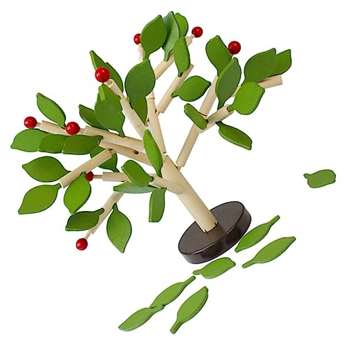 OFFIGAM 1 Satz Holzbaum Puzzle Abnehmbare Baumspielzeuge für Handgemachte DIY Montage Fördert Kreativität und Kognitive Fähigkeiten Grün von OFFIGAM