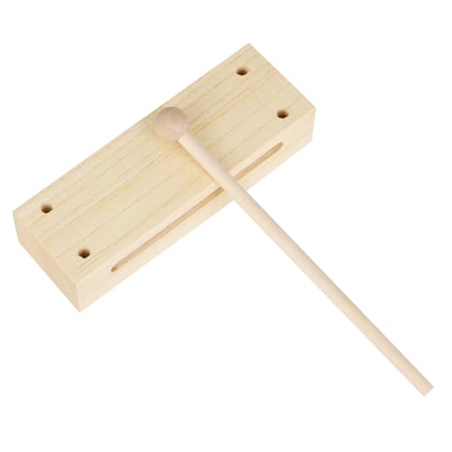 OFFIGAM 1 Satz Holzblock Musikinstrument mit Schlägel Doppeltöniger Percussion Rhythmusblock für Geeignet für Musikunterricht und Kreative aus Hochwertigem Buchenholz OFFIGAM 1 Satz Holzblock Musikinstrument mit Schlägel Doppeltöniger Percussion Rhythmusblock für Geeignet für Musikunterricht und Kreative aus Hochwertigem Buchenholz von OFFIGAM