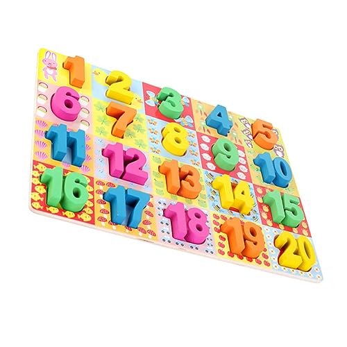 OFFIGAM 1 Satz Holzspielzeug für Kognitives Zahlenpuzzle aus Holz Lernspielzeug mit Inlay Elementen Fördert Feinmotorik und Zahlenverständnis für Vorschulkinder OFFIGAM 1 Satz Holzspielzeug für Kognitives Zahlenpuzzle aus Holz Lernspielzeug mit Inlay Elementen Fördert Feinmotorik und Zahlenverständnis für Vorschulkinder von OFFIGAM