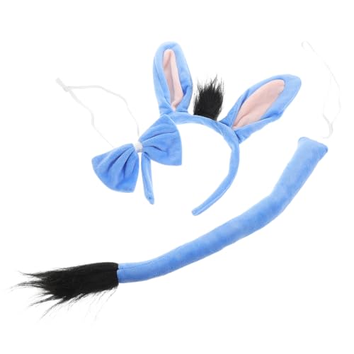 OFFIGAM 1 Satz Kostümset mit Ohren und Fliege für Cosplay und Halloween Realistische Tierverkleidung für Partys und Themenveranstaltungen von OFFIGAM