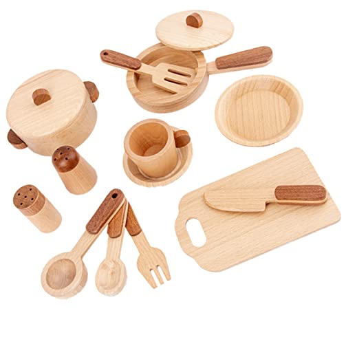 OFFIGAM 1 Satz Küchen Spielzeugset aus Holz für Simuliertes Kochspielzeug Sicheres und Glattes Design für Junge Mädchen als zum Geburtstag Fördert Kreatives und Lernspaß OFFIGAM 1 Satz Küchen Spielzeugset aus Holz für Simuliertes Kochspielzeug Sicheres und Glattes Design für Junge Mädchen als zum Geburtstag Fördert Kreatives und Lernspaß von OFFIGAM