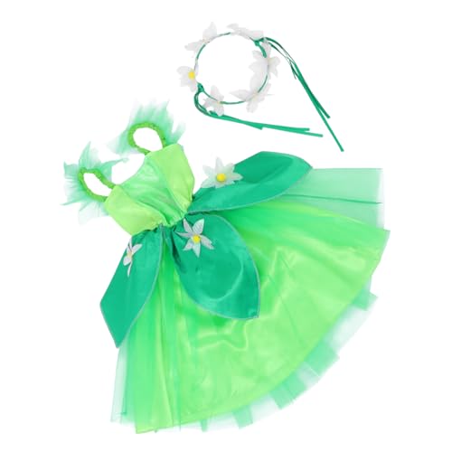 OFFIGAM 1 Satz Mädchen Feenkostüm Grünes Tutu Outfit mit Haarreif für Bühne Partys und Verkleidung für Kreative Rollenspiele und Festliche Anlässe OFFIGAM 1 Satz Mädchen Feenkostüm Grünes Tutu Outfit mit Haarreif für Bühne Partys und Verkleidung für Kreative Rollenspiele und Festliche Anlässe von OFFIGAM