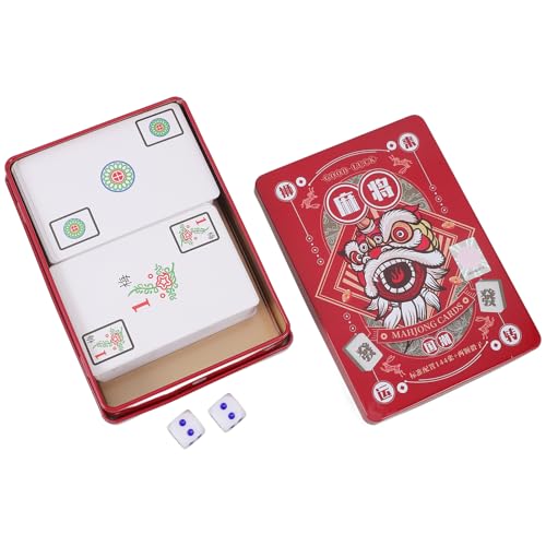 OFFIGAM 1 Satz Mahjong Karten Handheld Poker Tragbare Papierkarten im Chinesischen Stil für Reisen Partys und Freizeitspiele Hochwertige Mahjong Spielkarten OFFIGAM 1 Satz Mahjong Karten Handheld Poker Tragbare Papierkarten im Chinesischen Stil für Reisen Partys und Freizeitspiele Hochwertige Mahjong Spielkarten von OFFIGAM