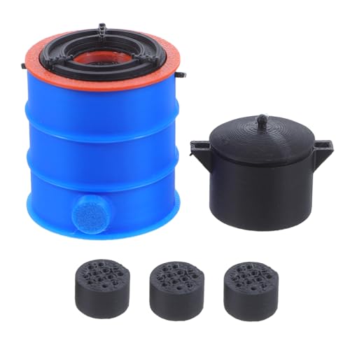 OFFIGAM 1 Satz Maßstab Kohleofen Modell mit Zubehör Blauer Ofen Kochgeschirr Kohlen Deko für Puppenhaus DIY Projekte und Fotografie OFFIGAM 1 Satz Maßstab Kohleofen Modell mit Zubehör Blauer Ofen Kochgeschirr Kohlen Deko für Puppenhaus DIY Projekte und Fotografie von OFFIGAM