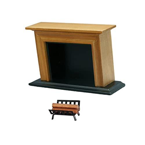 OFFIGAM 1 Satz Mini-Kaminstapel Brennholzstapel-Modell Mini-Brennholzstapel mini kaminofen minikaminofen Miniature Furniture Puppenhaus-Kamin-Modell Modell eines Mikro-Brennholzstapels von OFFIGAM