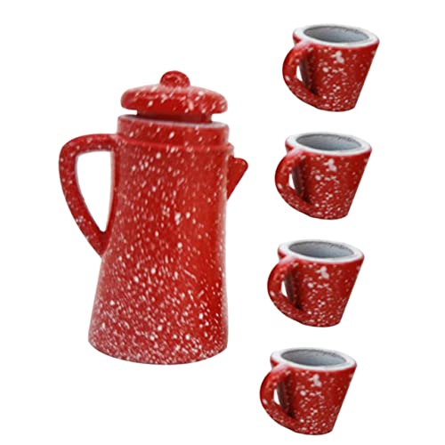 OFFIGAM 1 Satz Mini Teetasse spielzeugküche zubehör puppenhauszubehör Tee-Set Teetassen Miniatur Gläser Mini- Mini-Hausteetasse Legierung von OFFIGAM