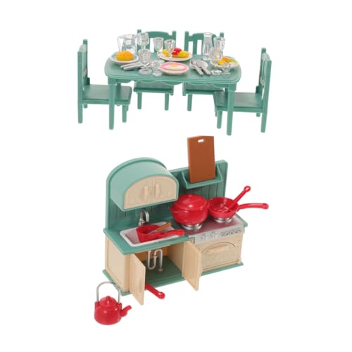 OFFIGAM 1 Satz Mini-möbelset Kleine Puppenstubenmöbel Küchenspielzeug Vortäuschen Puppenhaus-außenmöbel Zubehör Für Puppenstubenmöbel Küchenspielset Für Miniaturmöbelmodell Plastik von OFFIGAM